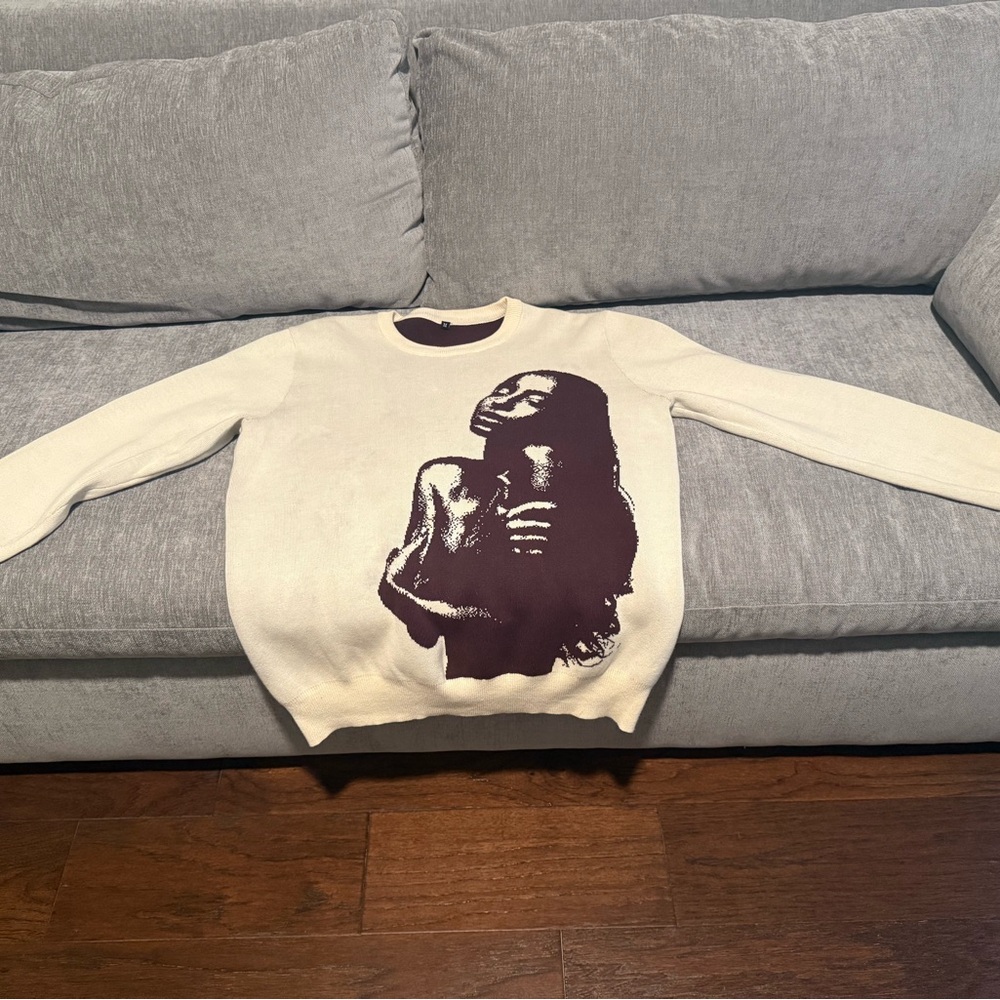 Unbranded Sade Men’s Knit Crewneck Sweater Size M